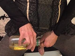 Old drunk man engages in dirty behavior