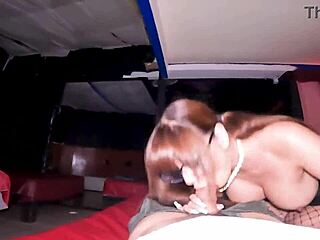 Latina Wife Blows Husband In Red Room