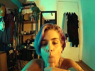 I gave sloppy blowjob to skinny dick