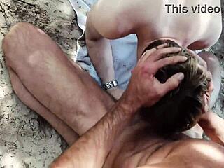 Gorgeous sunny gives blowjob to big black cock