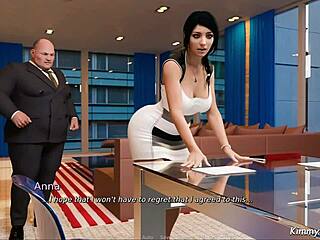 Anna Kasih Sayang Menarik - Setiausaha Tunduk Patuh Bos Dalam Adegan Seks Pejabat