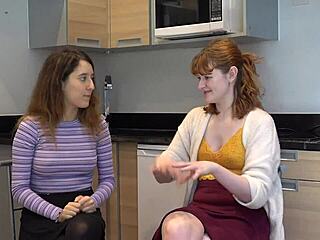 sweet students celebrate humorous erotic reunion