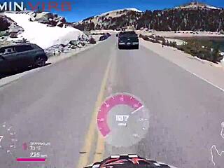 Blonde Sucks Balls And Swallows Cum In Snowy Mountains