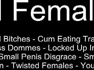 Femdom humiliates and fucks bound submissive hard