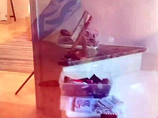 Lady raex in shower scene with mature tits bouncing!