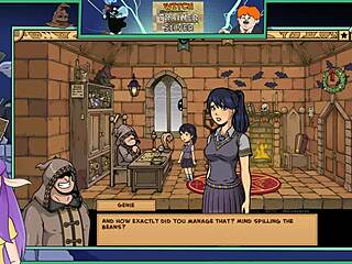 Seductive witch trainer Silver in the Harry Potter universe