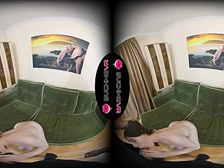 Brunette girl performs oral and hard sex