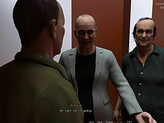 anna bends for threesome with old guys