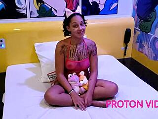 Athena Queen Bends Over For Cumshot After Blowjob