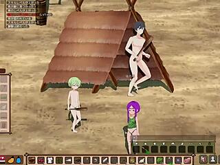 crazy anime game where we find a village and play