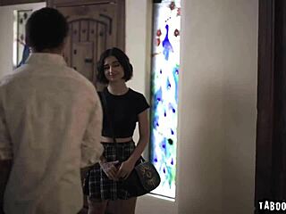 Stevie Moon Agrees To Fool Around With Lucky Fate And Even Letting Him Fuck Her In The Ass