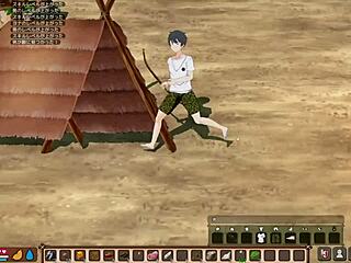 crazy anime game where we find a village and play