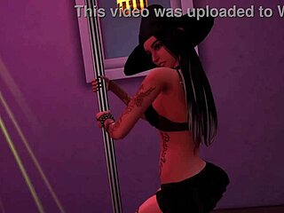 Jozie Dark Halloween Tease In Sims 4