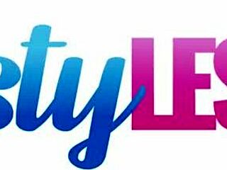 Busty lesbians Laura Orsolya and Themis Thunder play with toys