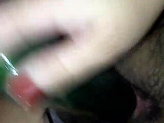 Masturbating with a cucumber like a hot prostitute