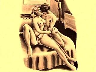 Vintage erotic drawings retro cartoon anime hentai