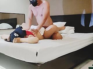 Hot Filipina licks neighbor's pussy before getting creampied