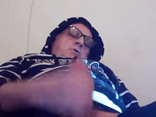 Masturbating for pleasure with milk and cum