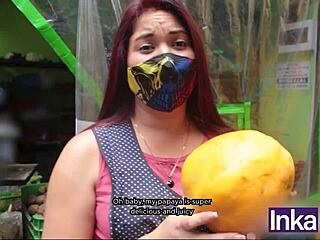 Beautiful Venezuelan Katy Gets Dominated By Peruvian In Anal Creampie!