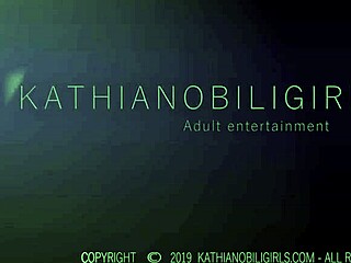 Nick Lang gets stroked by Kathia Nobili’s skilled hands.