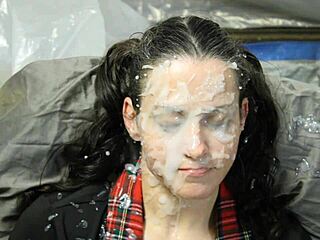 They staged a wild homemade fake bukkake scene.