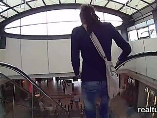 A young Czech girl is tempted in a supermarket and then has sex in a Point of View manner.