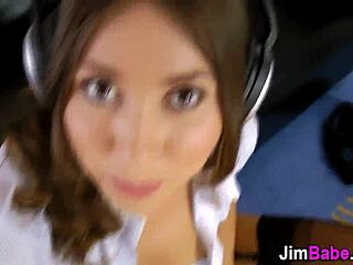 Amateur Teen 18+ Gives Intense Blowjob to Monster Cock in POV