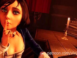 Elizabeth Toys Her Pussy In Cartoon