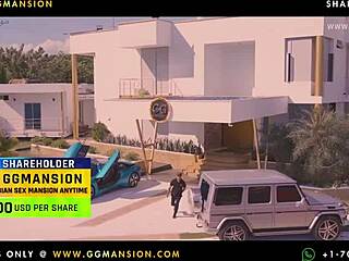 two wet blondes lie down in ggmansion, exploring big asses and small tits