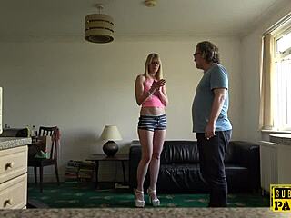 european sub gets slapped and choked in rough anal 😈