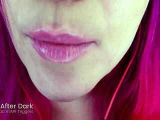 Can you hear the ASMR gloryhole licking and mouth sounds from this emo redhead? It's so provocative!