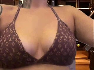 Girl Gets Wet In Gym Stairs Runs To Toilet To Dry Pussy And Tits In Sheer Outfit