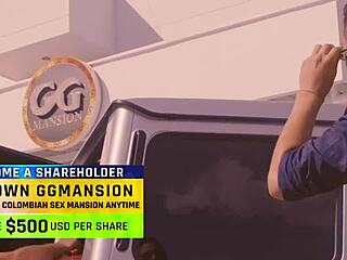 two wet blondes lie down in ggmansion, exploring big asses and small tits