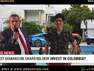 two wet blondes lie down in ggmansion, exploring big asses and small tits