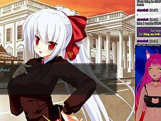lewdneko's virgin adventure in girlfriend president game turns wild