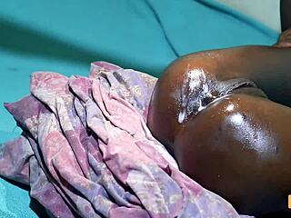 sensual ebony petite anal missionary fuck with cum couldn't hold cunt