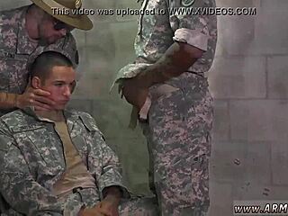 Military Boys Physicals and First-Time Gay Wanking Session