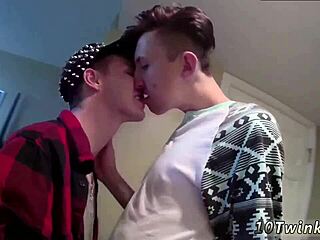 Young gay men having unprotected sex in a hardcore movie
