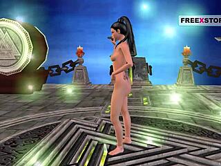 I watched an animated cartoon of an Indian bhabhi in positions