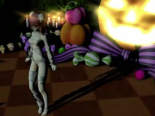 Happy Halloween dance with Ibaraken Kasen?