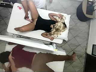 Massage Session Turns Into Wife’s Wild Fucking Beside Husband