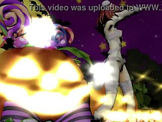 Happy Halloween dance with Ibaraken Kasen?