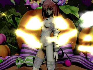 Happy Halloween dance with Ibaraken Kasen?