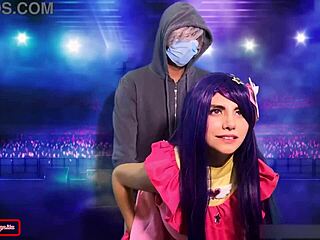 Porn parody of Oshi no Ko Ai cosplay with hot costumes and outdoor sex scenes.