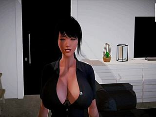 Teen Redhead in 3D Anime Game Shows Big Assets