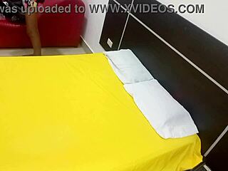 i started homemade porn with my brunette stepsister sleepover, then mounted her for heat, the bitch begged for real interracial sex