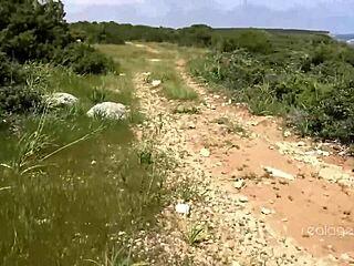 Sasha Rose and Daniella Margot enjoy hot outdoor lesbian licking and fingering