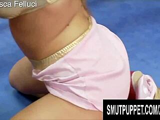 Young blondes get their fix of hard cock in this smutty puppet compilation.