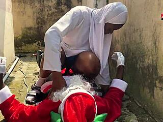 Christmas of Hot African Sex with Big Cock Action!