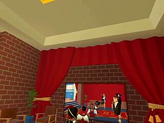 A femboy masturbates in a public recreation room and is caught on camera.